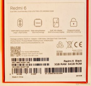 Xiaomi redmi 6   3GB / 64GB - 2