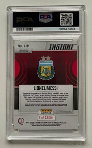 Karta Lionel Messi #118, Panini 2022, Qatar, PSA 10 - 2