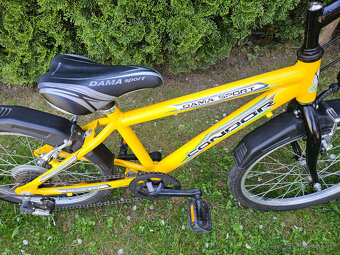 20" žluté dětské horské hliníkové kolo CONDOR, rám 10" - 2