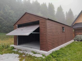 Plechová garáž 4x5m. - 2