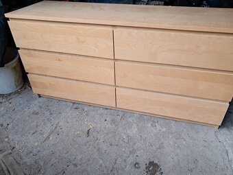 Ikea komoda Malm bříza 6 zásuvek - 2
