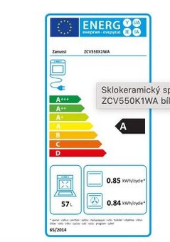Sklokeramický sporák Zanussi Avanti ZCV550K1WA bílý - 2