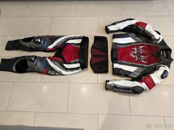 Vanucci ST1-Pánská kožená moto kombinéza, dvoudílná - 2