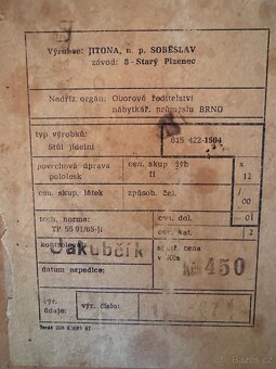 Retro stůl Jitona - 2