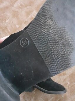 Boty semišové, černé 39. - 2