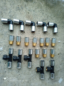 Al/pex trubka dn32"=50m+přechody,kolena,tkusy 20ks - 2