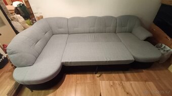 Rohová rozkládací sedačka do U - 2