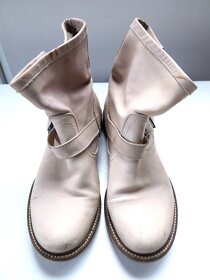 Kožené kotníkové kozačky, v. 37 - 38 - 2