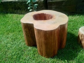 Nabízím vyobrazené květináče z masivního dřeva EKO ošetření - 2