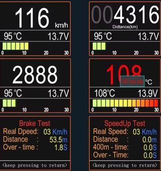 Přídavný budík BMW e87/OBD2/ - 2