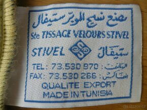 Nový semišový koberec z Tunisu, vel. 110cm x 70 cm, STIVEL - 2
