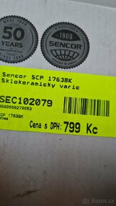 Sklokeramický vařič Sencor - 2
