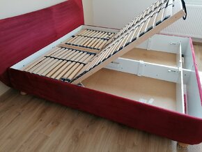 Manželská postel 180 x 200 cm s úložným prostorem - 2