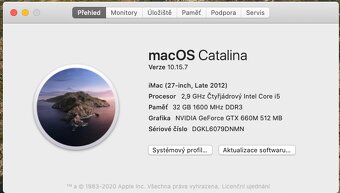 Prodám iMac 27" late 2012 - 2