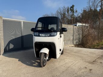 Elektromobil - Elektrická tříkolka Leramotors E1, bílá - 2