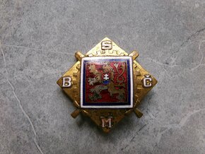 ČSR odznak Branný svaz Čs.motoristů-luxus - 2