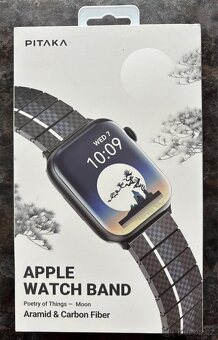 Apple Watch - PITAKA Carbon Fiber Band Moon řemínek. - 2