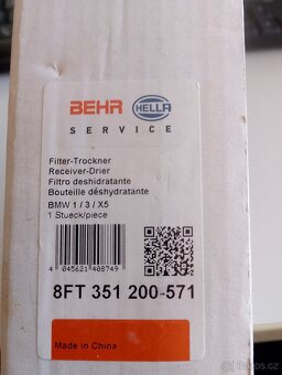 BMW 3/e90/91/92/93 NOVÝ Hella Odvlhčovač klimatizaceVysoušeč - 2