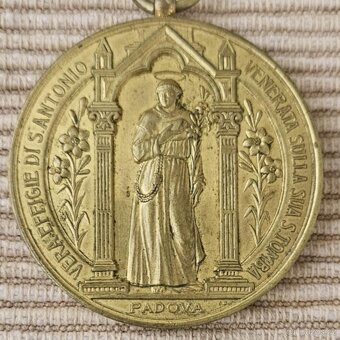 BRONZOVÁ MEDAILE - SV. ANTONÍN PEDUÁNSKÝ - 2