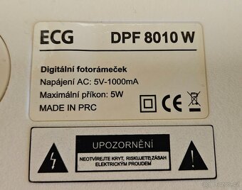 Digitalni fotoramecek EKG DPF 8010 W - 2