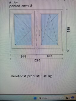okno zlatý dub - 2