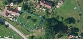 Pozemek o výměře 693m2 v Obci Dvory u Lazišť - 2