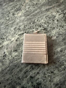 Starožitná stříbrná knížečka na foto. Č1. - 2