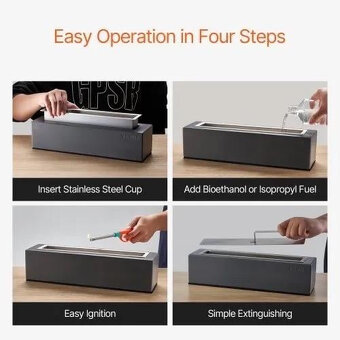 Stolní domácí ohniště, přenosný domácí hořák - 2