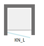 sprchové dveře do niky KAHURI levé - nové - 2