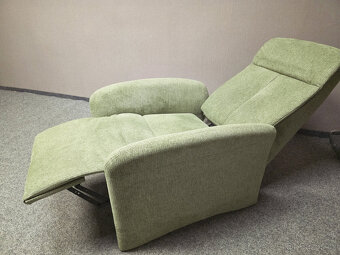 Nové 2x polohovací křeslo OELSA zelené - 2