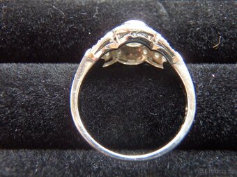 Diamantový Art-Deco zlatý 14K prsten 0,68 ct. - 2