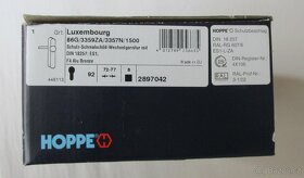 Dveřní kování bezpečnost. HOPPE Luxembourg klika/koule,bronz - 2