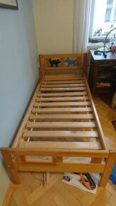 Dětská postel ikea s pejskem a kočičkou - 2