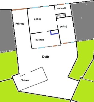 Pozemek v obci Počenice - Tetětice - 2