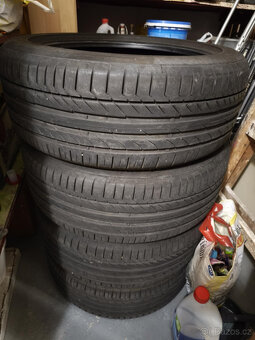 Prodám 4ks pneumatik značky Continental Barum 215/50 R 18 W - 2