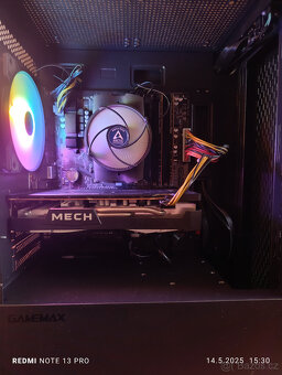 Herní PC - RYZEN 3500X, 16GB RAM, 930GB NVME, RX6600, WIN11 - 2