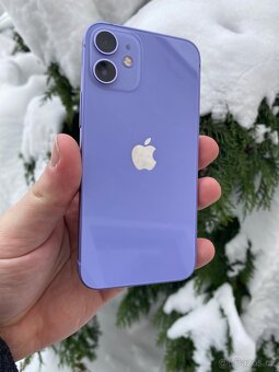 iPhone 12 Mini 128Gb fialový, TOP stav - 2