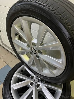 alu kola škoda 5x112 r16 + letní pneu Bridgestone - 2