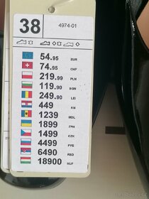 Vel. 39 - 40 Dámské lakované boty Lasocki - 2