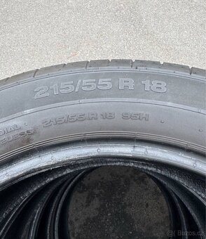 Letní pneumatiky 215/55 R18 Continental, 4 kusy - 2