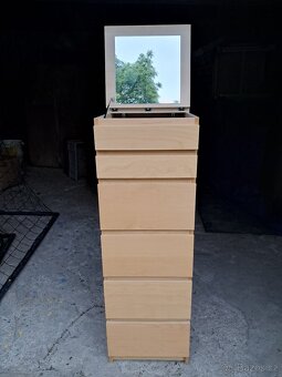 Ikea komoda Malm bříza se zrcadlem - 2