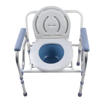 Seniorská toaletní židle, výškově nastavitelná - 2