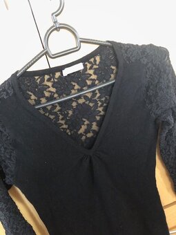 Černé dámské šaty s krajkou, vel.M, zn.Orsay - 2