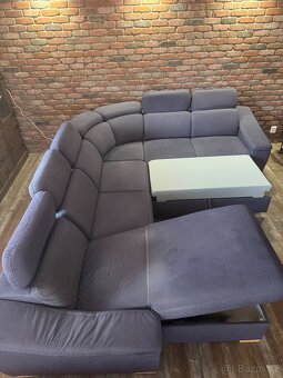 Rozkládací pohovka do U s úložným prostorem - 2