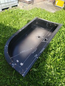 Nerezová nádoba s rádiusem. 1650x900x175,5mm, váha 27kg - 2