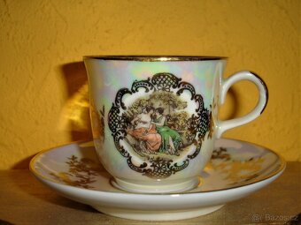 PORCELÁNOVÝ SERVIS - ROMANTICKÝ. Hodnotný vánoční dárek... - 2