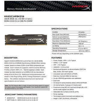 Paměti DDR4 2133 GHz - 2