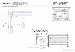 Sekční garážová vrata pro otvor š x v: 2360x2840 mm - 2