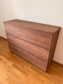 Komoda z masivu, buk, 120x40x90 - 2