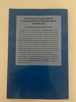 Praktikum ke studiu českých a československých právních… - 2